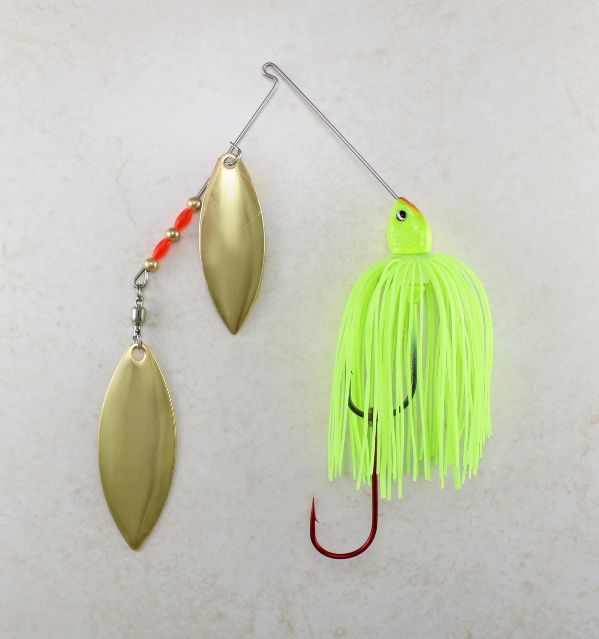 SPINNERBAIT CHROME 1/2OZ BAITSFISHING CHARTREUSE