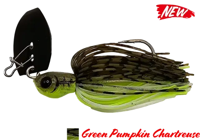 CHATTERBAIT GOLIAT 1/2OZ AGR BAITS GREEN PUMPKIN CHART