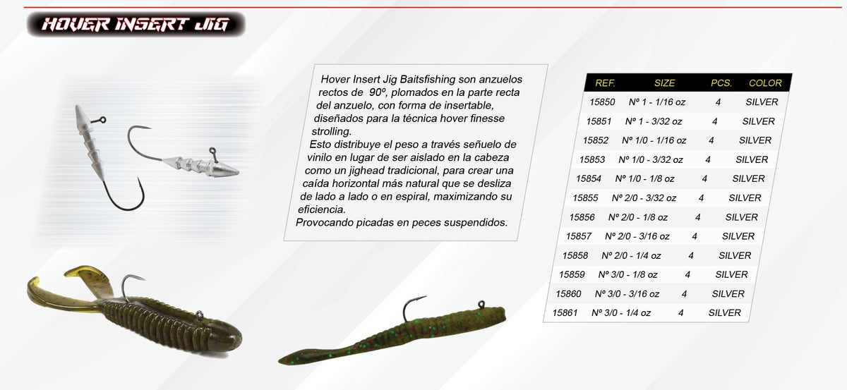 HOVER INSERT JIG BAITSFISHING 3/16OZ