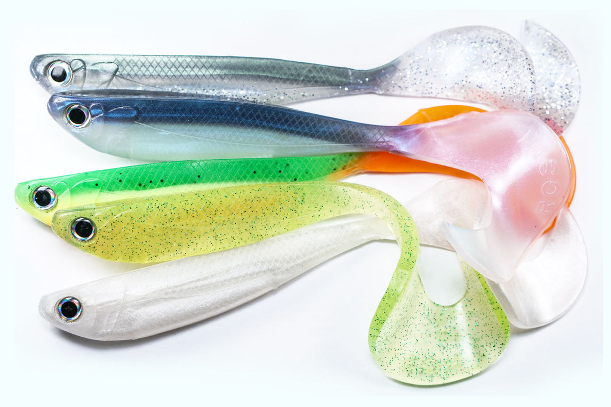 R SHAD 160 MEGA CURLY PEARL WHITE ROSHI