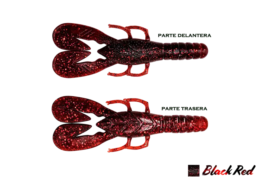 LETHAL CRAW AGR BAITS BLACK RED