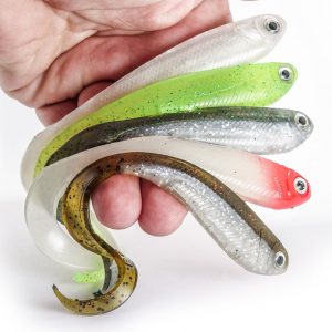R SHAD 100 CURLY PEARL WHITE
