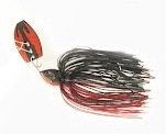 CHATTERBAIT CHROME 1/2OZ BAITSFISHING BLACK RED CRAW