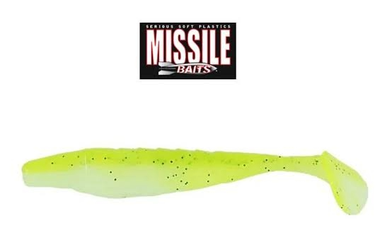 SHOCKWAVE 4,25" MISSILE BAITS CHARTREUSE WHITE