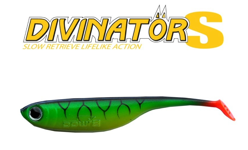 DIVINATOR SHAD 5" COLOR FIRE TIGER