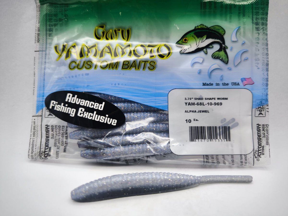 SHAD SHAPE WORM 3,75" GARY YAMAMOTO ALPHA JEWEL