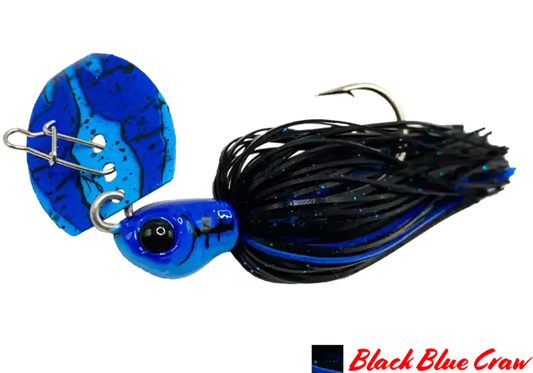 CHATTERBAIT GOLIAT 1/2OZ AGR BAITS BLACK BLUE CRAW