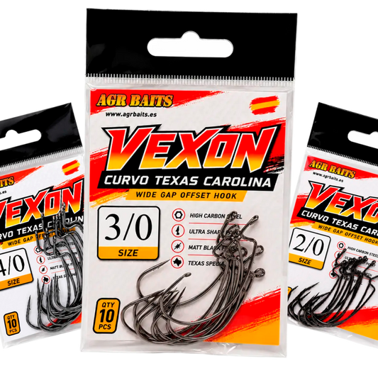 ANZUELO CURVO 3/0 VEXON AGR BAITS