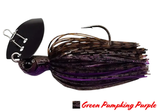 CHATTERBAIT GOLIAT 1/2OZ AGR BAITS GREEN PUMPKIN PURPLE