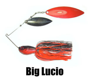 SPINNERBAIT BIG LUCIO LONGASBAITS RED CRAW