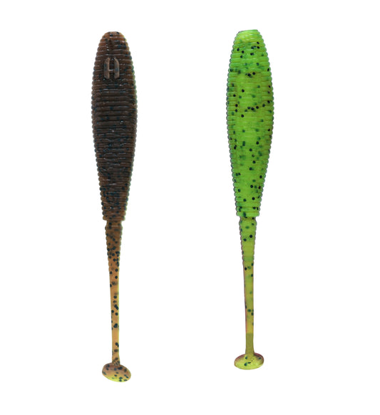 TINY TAIL SHAD 3,5" GREEN PUMPKIN CHART HERAKLES