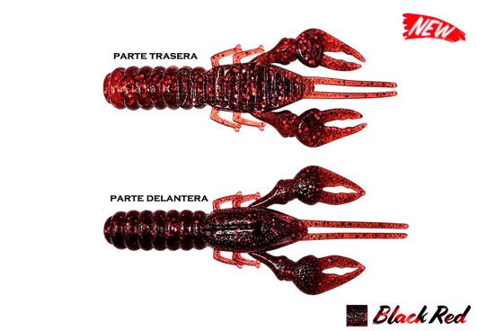 FINESSE CRAW AGR BAITS BLACK RED