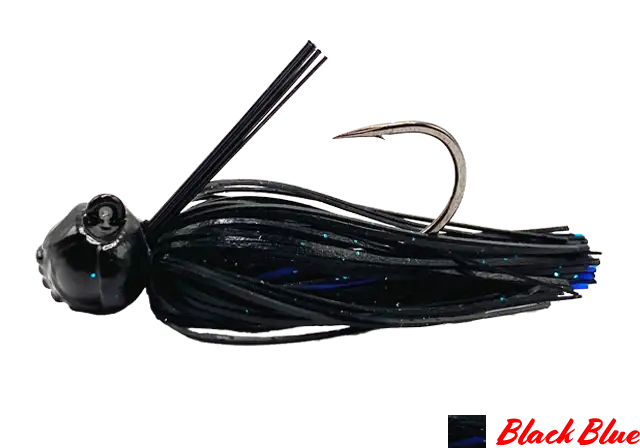 FOOTBALL JIG AGR BAITS 1/2OZ BLACK BLUE