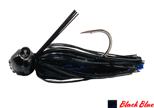FOOTBALL JIG AGR BAITS 1/2OZ BLACK BLUE