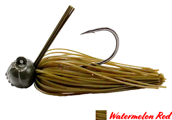 FOOTBALL JIG AGR BAITS 1/2OZ WATERMELON RED