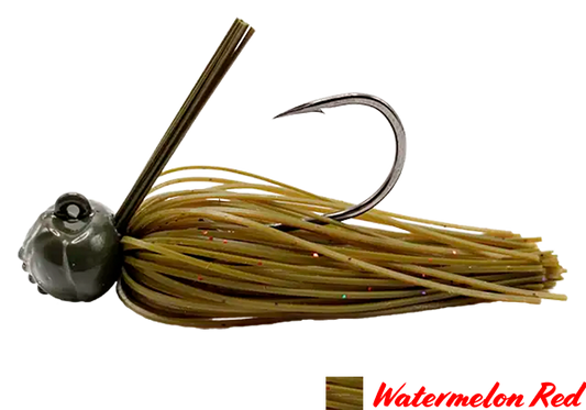 FOOTBALL JIG AGR BAITS 1/2OZ WATERMELON RED