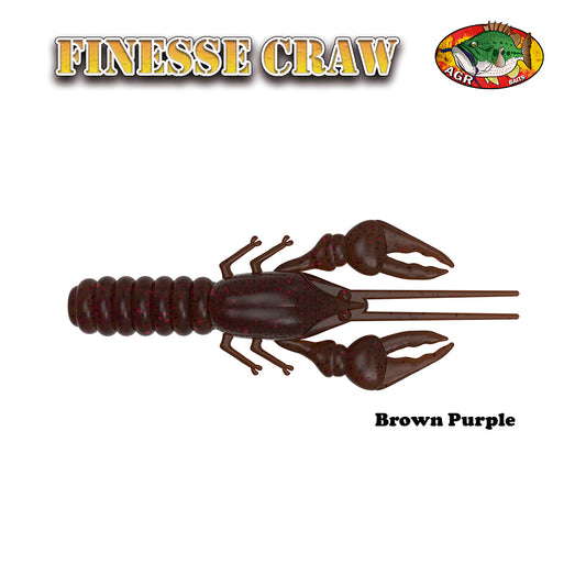 FINESSE CRAW AGR BAITS BROWN PURPLE