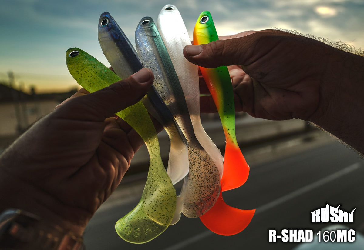 R SHAD 160 MEGA CURLY PEARL WHITE ROSHI