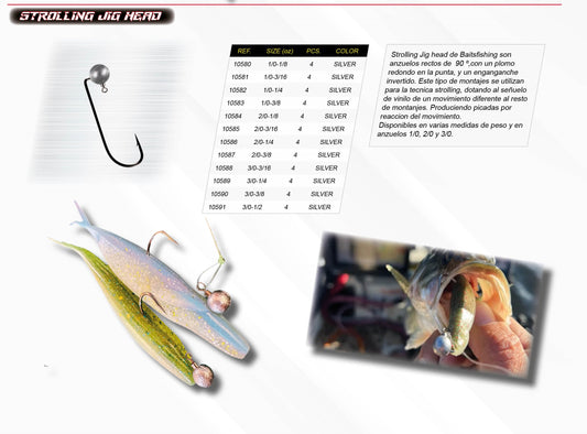 STROLLING JIG HEAD N2/0 BAITSFISHNG 3/16OZ