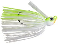 SWIM JIG 1/2OZ LONGASBAITS WHITE CHARTREUSE