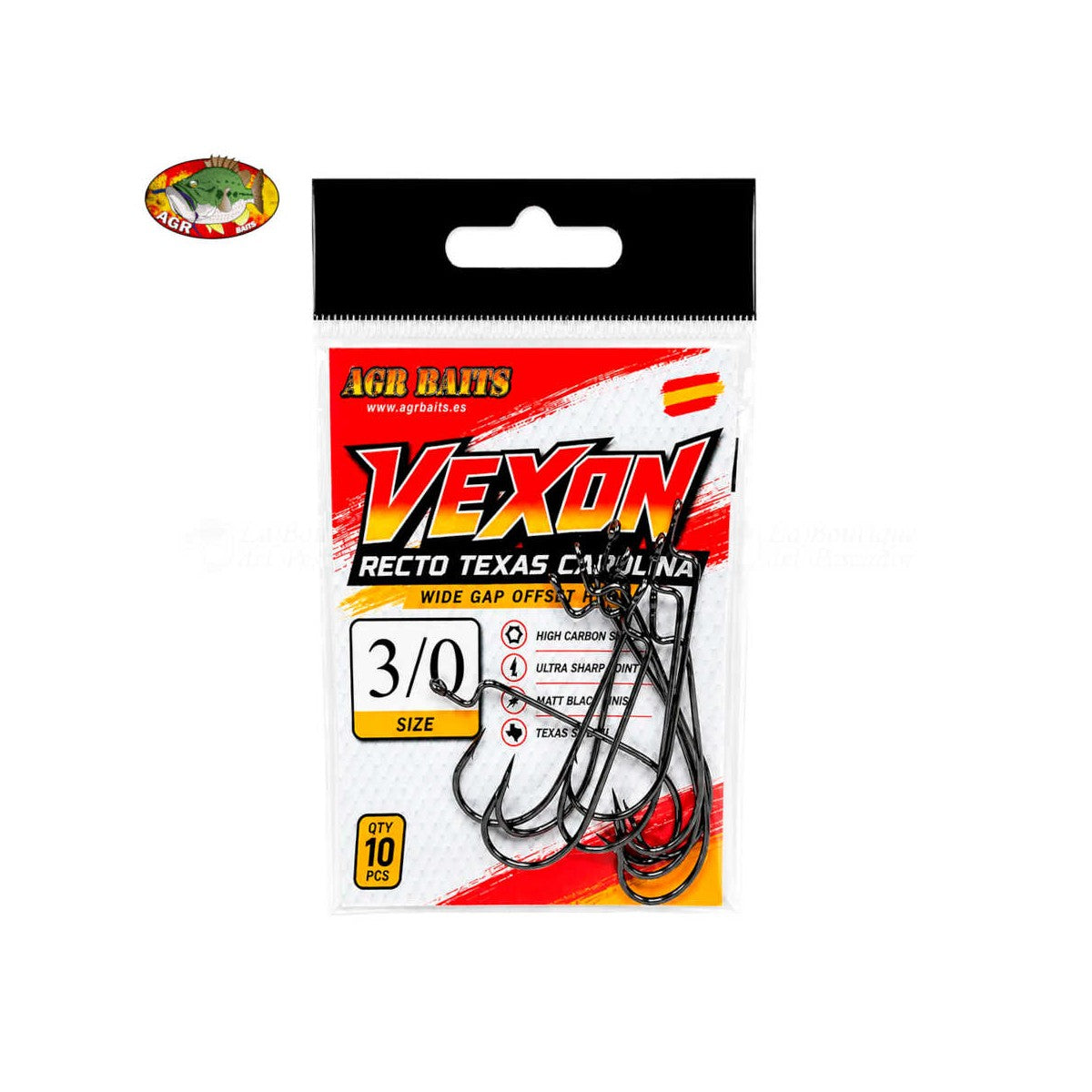 ANZUELO RECTO 3/0 VEXON AGR BAITS
