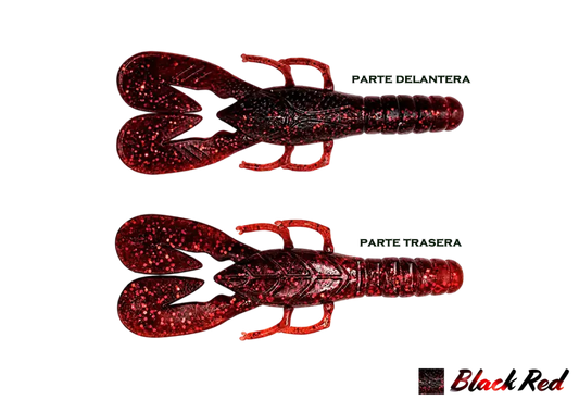 LETHAL CRAW AGR BAITS BLACK RED