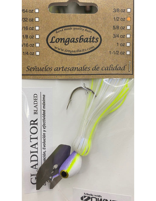 CHATTERBAIT GLADIATOR LONGASBAITS 1/2OZ CHART SHAD