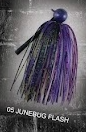 FOOTBALL JIG 1/2OZ BAITSFISHING JUNEBUG FLASH
