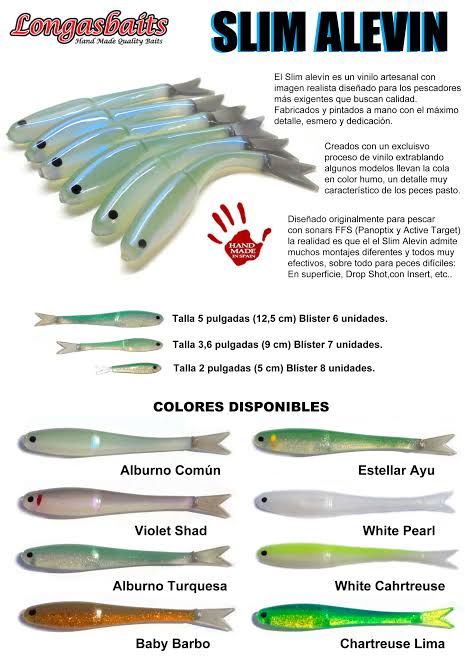 SLIM ALEVIN 3,6" CHARTREUSE LIMA LONGASBAITS